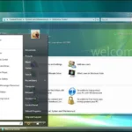 Ảnh chụp màn hình giao diện Aero trong suốt đặc trưng của Windows Vista