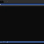 Các nút lệnh File, Edit, View, Help trên giao diện tối giản của trình soạn thảo văn bản Microsoft Edit
