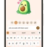 Giao diện tạo sticker AI bằng Pixel Studio trên điện thoại Pixel