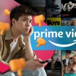 Hình ảnh minh họa người dùng có biểu cảm buồn khi xem Prime Video, xung quanh là biểu tượng không thích, phản ánh sự không hài lòng với dịch vụ của Amazon.