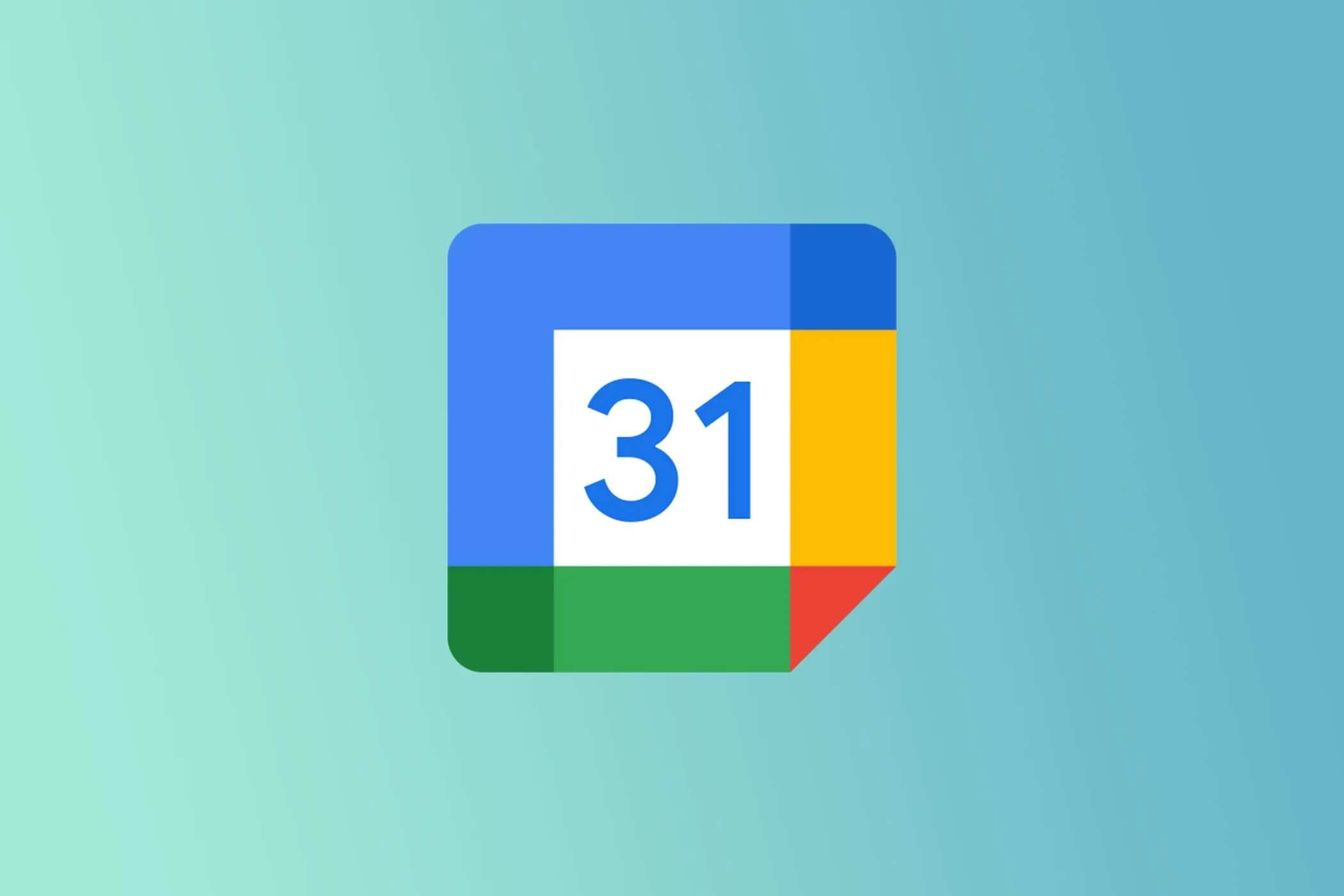 Logo Google Calendar trên nền màu chuyển sắc, minh họa cho phần ứng dụng Lịch Google