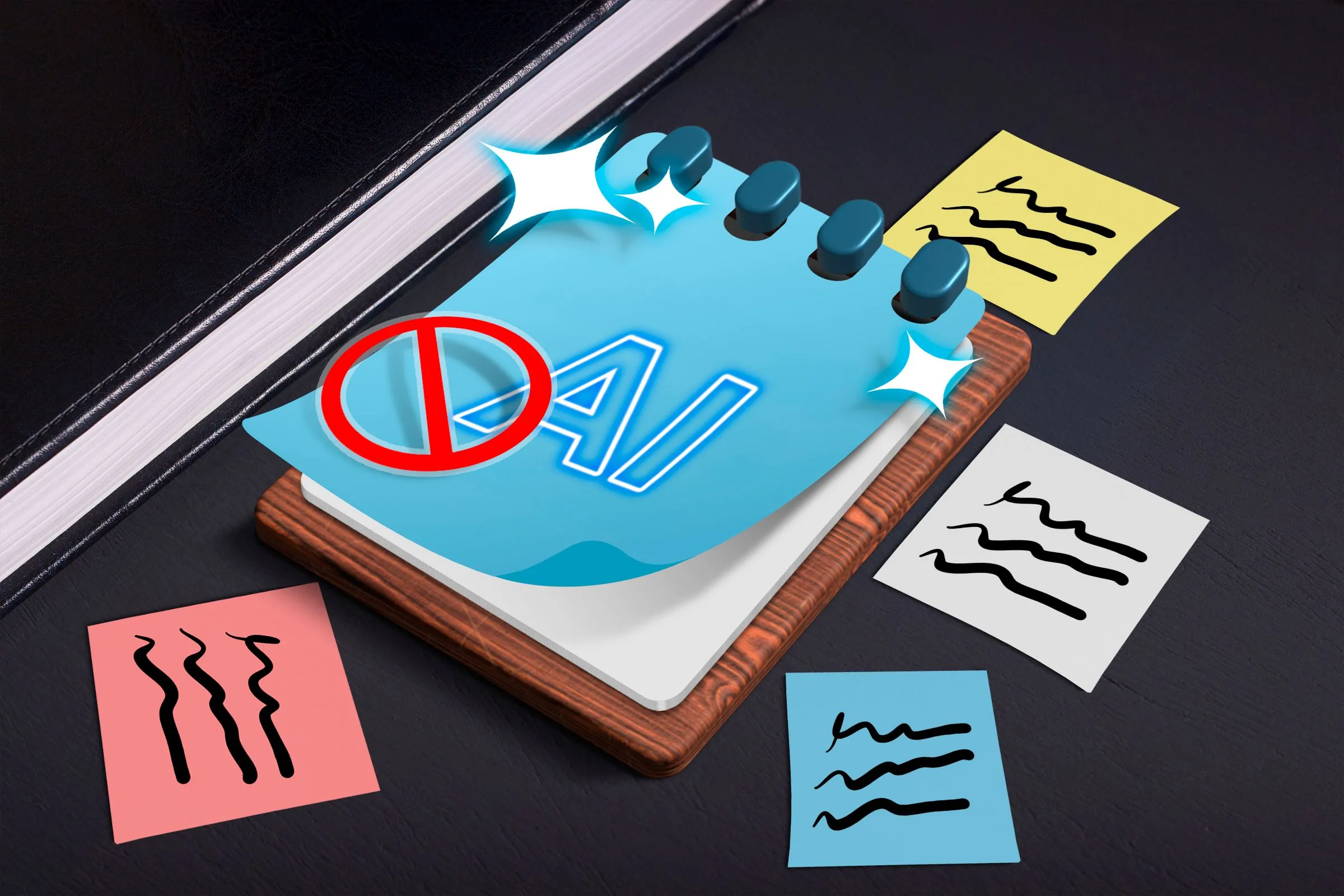 Minh họa Notepad với logo mới, liên quan đến các tính năng bổ sung như Copilot