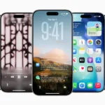 Mô tả iOS 26 trên nhiều iPhone tại WWDC 2025, nơi công bố tính năng AirPods mới