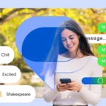 Người dùng đang sử dụng ứng dụng Google Messages trên điện thoại.
