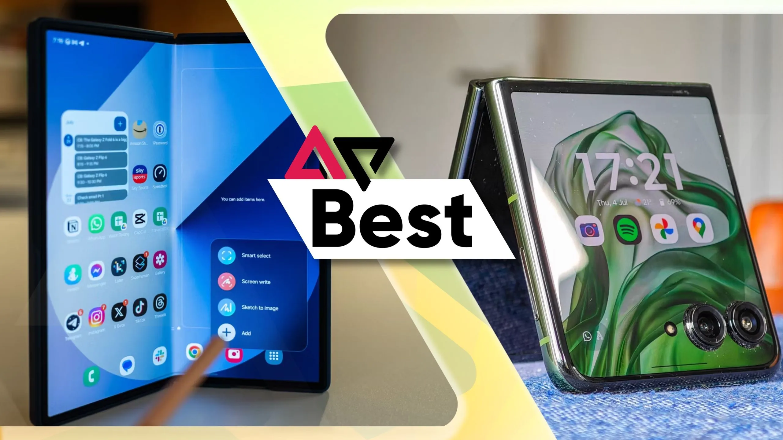 So sánh thiết kế và màn hình ngoài của Samsung Galaxy Z Fold 6 và Motorola Razr+ (2024) - Một đối thủ của Galaxy Z Flip 7