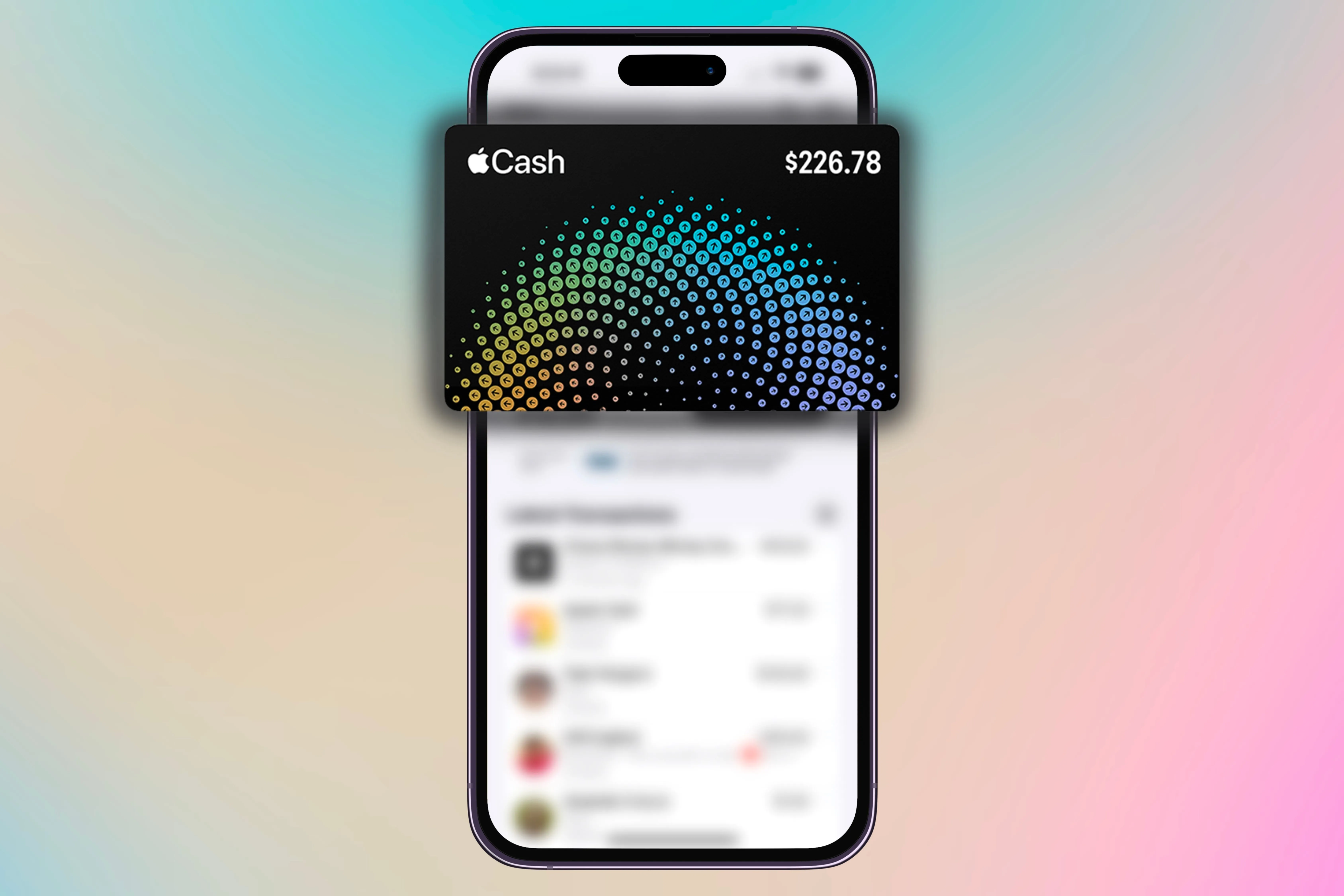 Thẻ Apple Cash hiển thị trong ứng dụng Apple Wallet