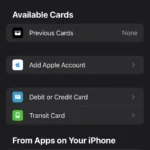 Thêm thẻ vào Apple Wallet bằng cách nhấn nút cộng