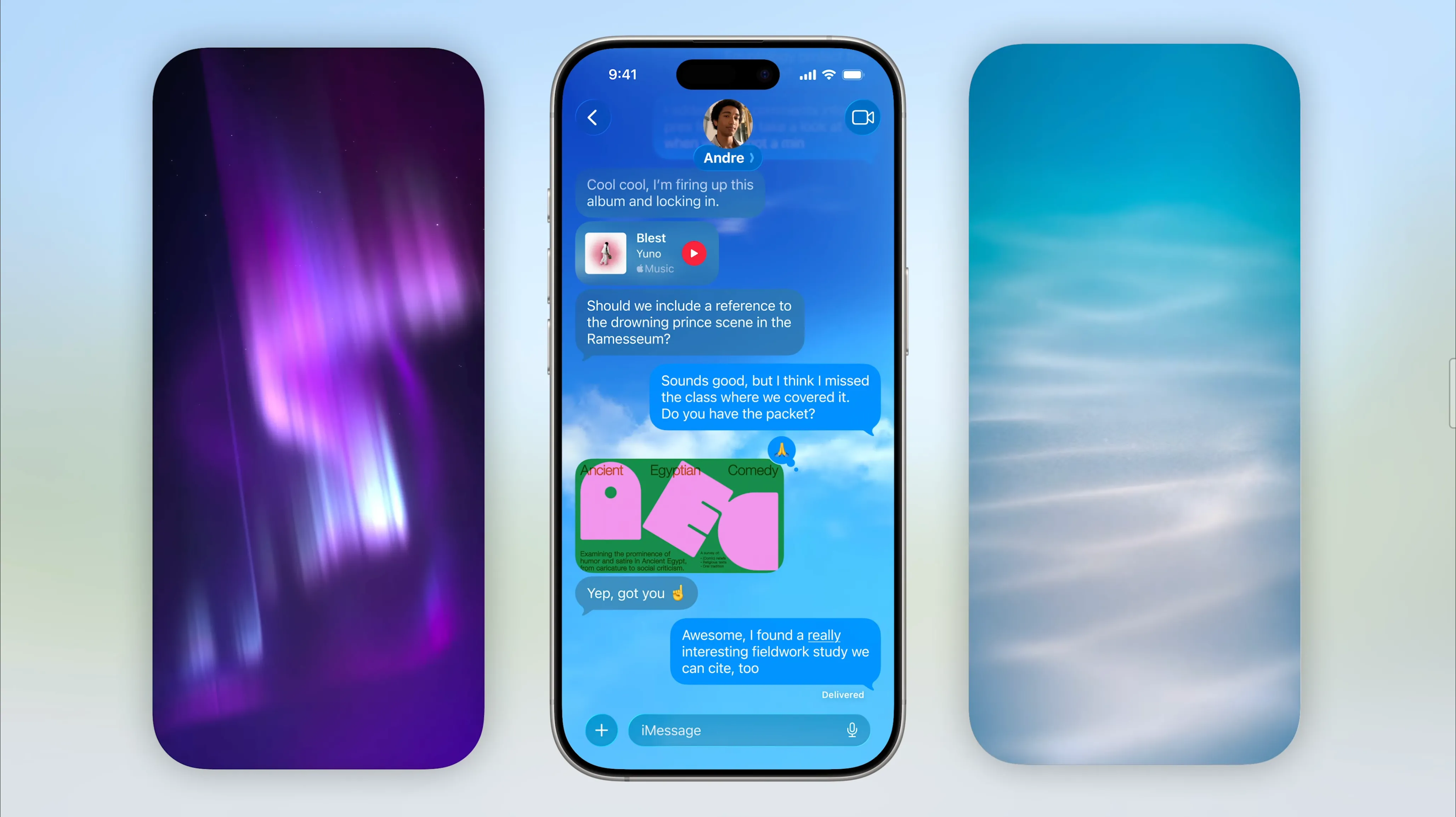 Tùy chỉnh hình nền cho các cuộc hội thoại iMessage trong iOS 26.