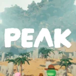 Ảnh bìa chính thức của game Peak, thể hiện cảnh các nhân vật leo núi hùng vĩ trong thế giới đầy thử thách.