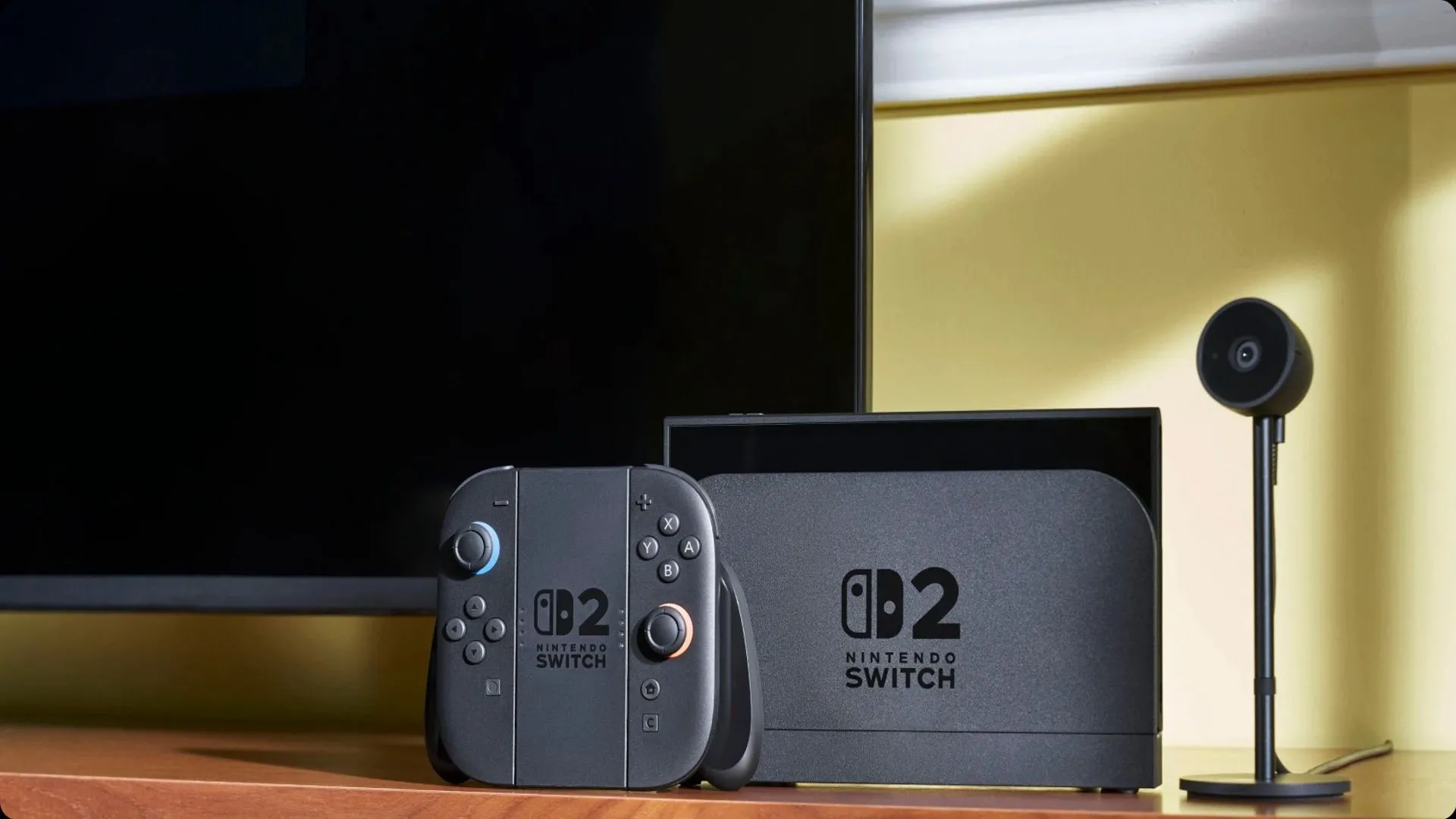 Ảnh chính thức máy chơi game Nintendo Switch 2 cùng tay cầm và mic