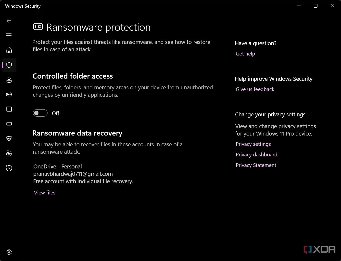 Bật tính năng bảo vệ chống mã độc tống tiền (Ransomware Protection) trên Windows