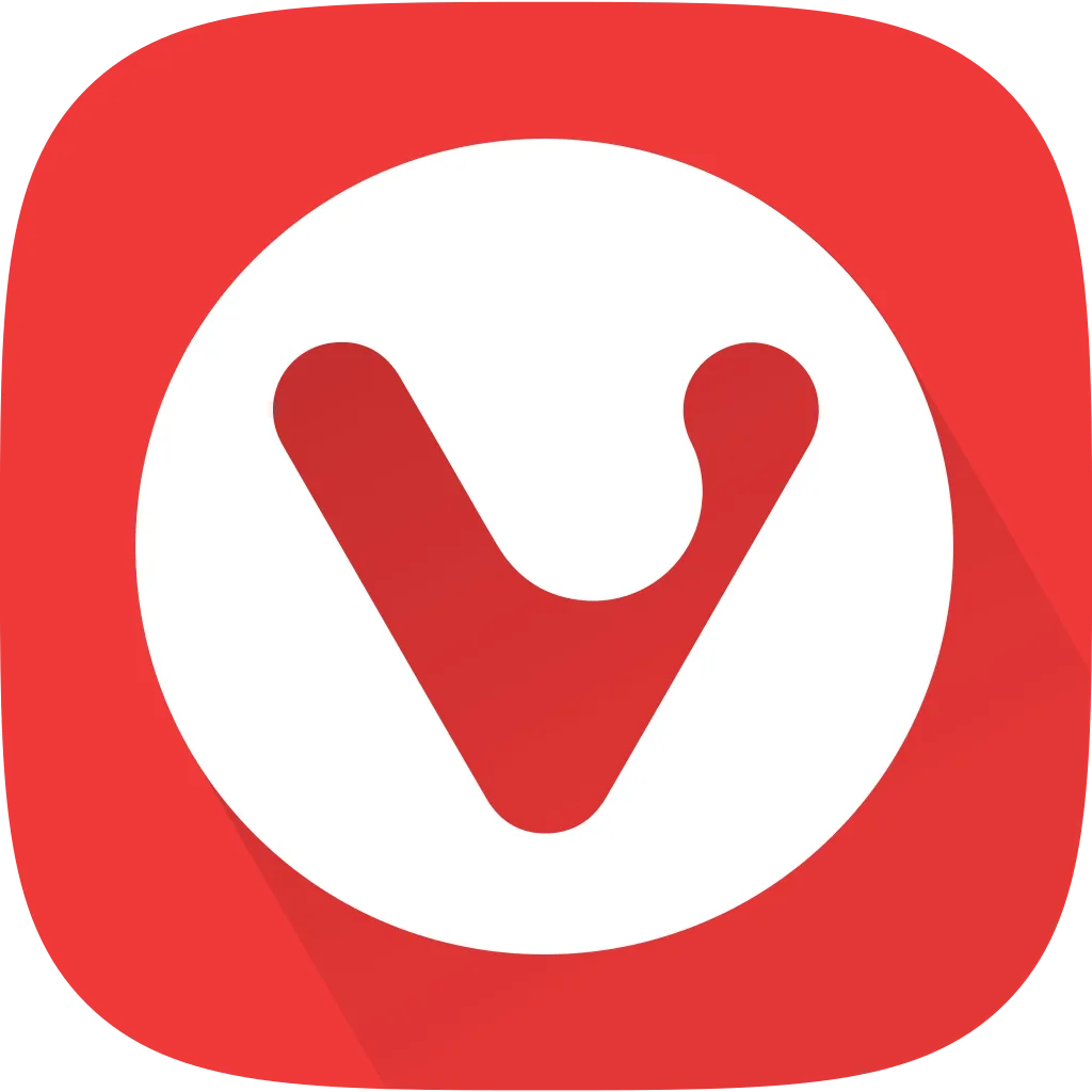 Biểu tượng logo chính thức của trình duyệt Vivaldi.