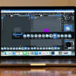 Blender hiển thị tài sản 3D trên MacBook