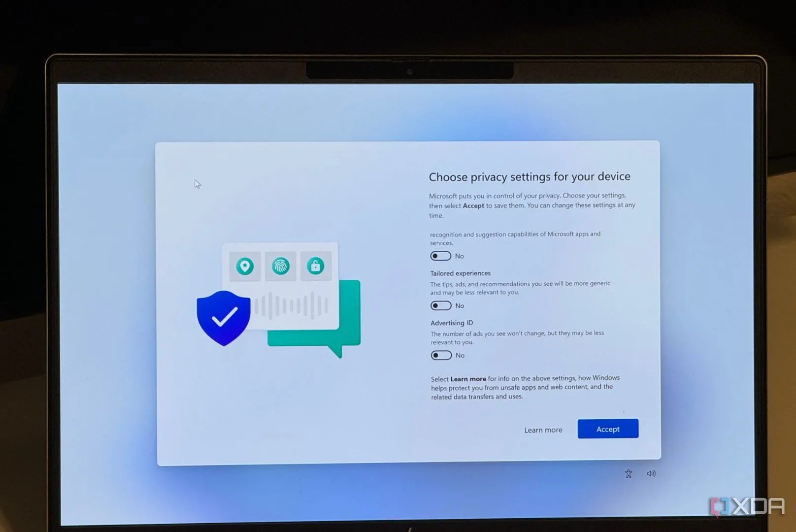 Cài đặt quyền riêng tư trên Windows 11