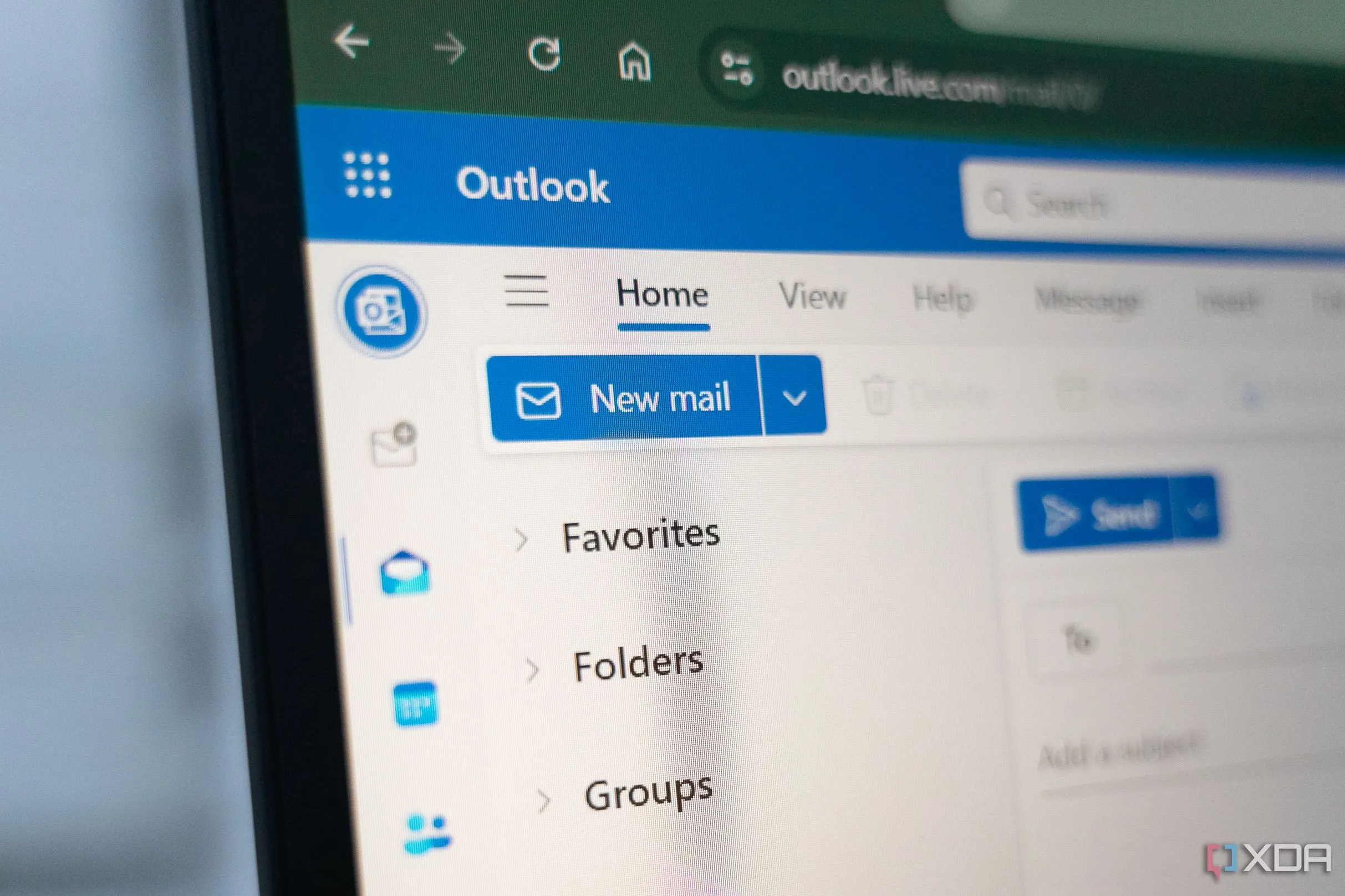 Cận cảnh giao diện ứng dụng Microsoft Outlook