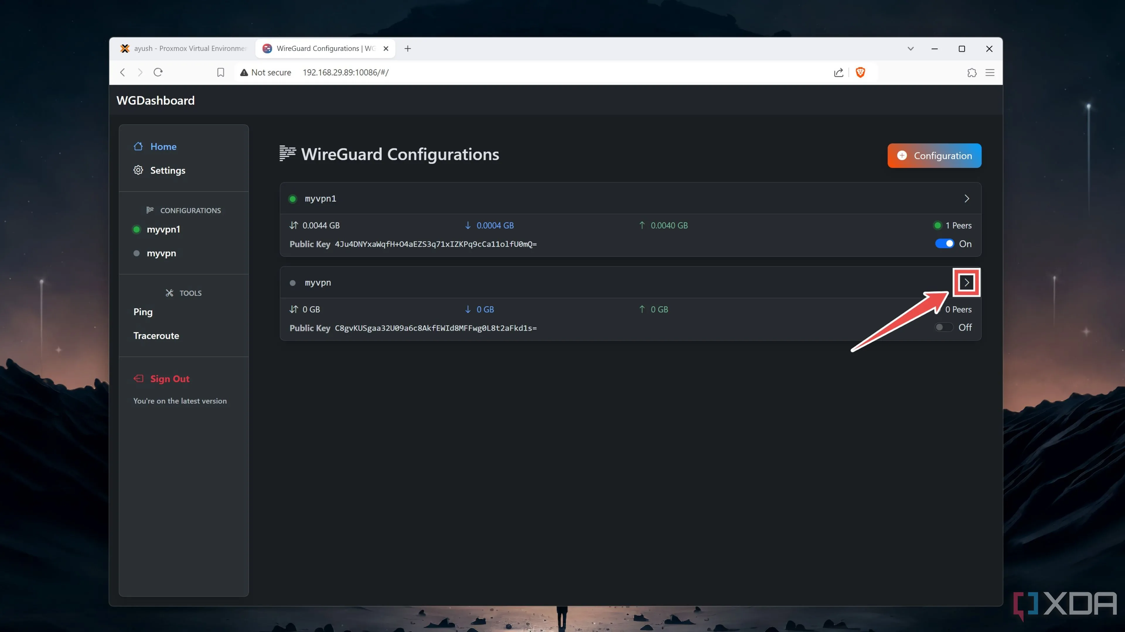 Cấu hình WireGuard VPN mới trên Proxmox