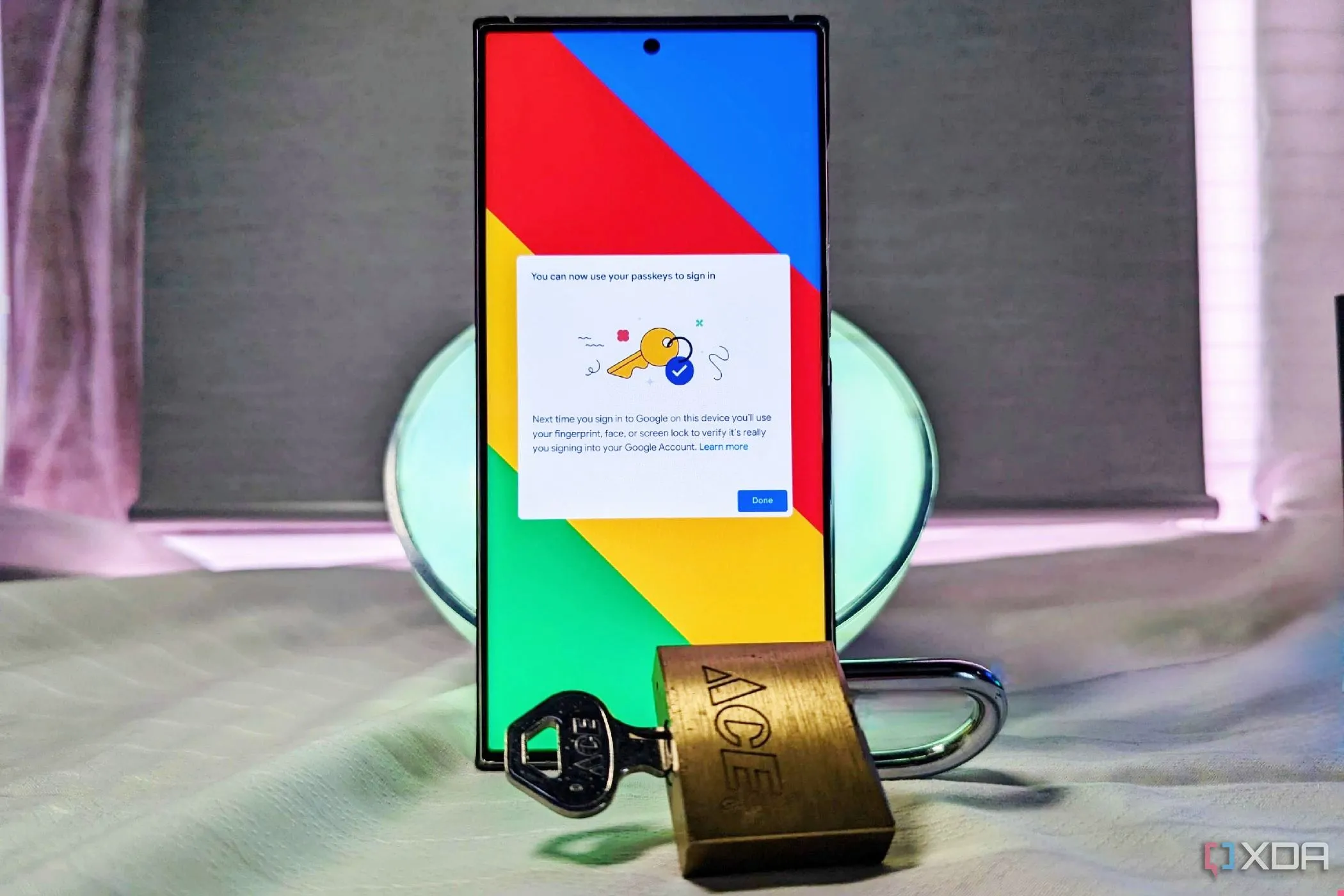 Điện thoại Samsung Galaxy S23 Ultra hiển thị xác nhận Passkey