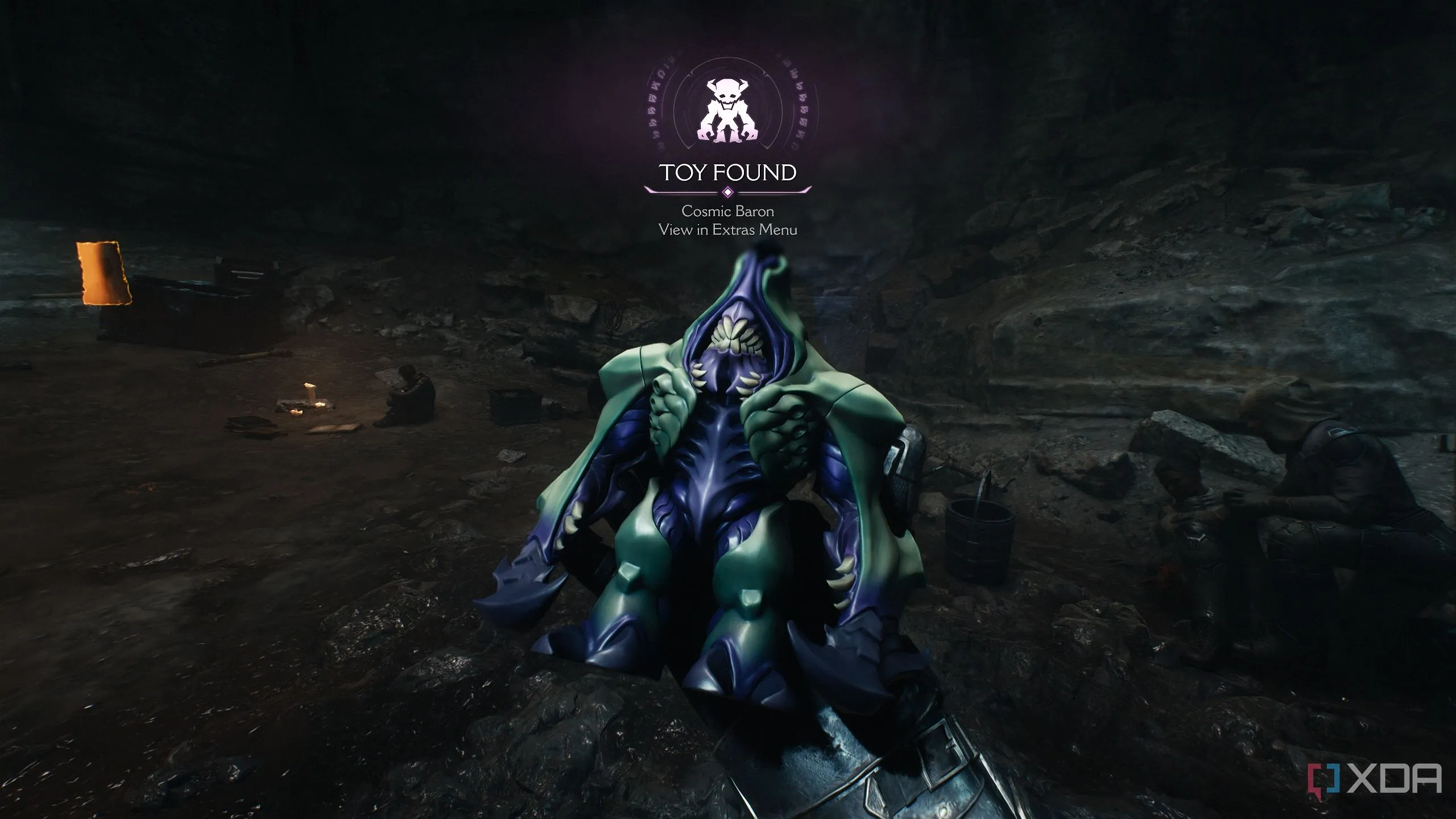 Đồ chơi sưu tầm Cosmic Baron trong Chương 20 của Doom: The Dark Ages