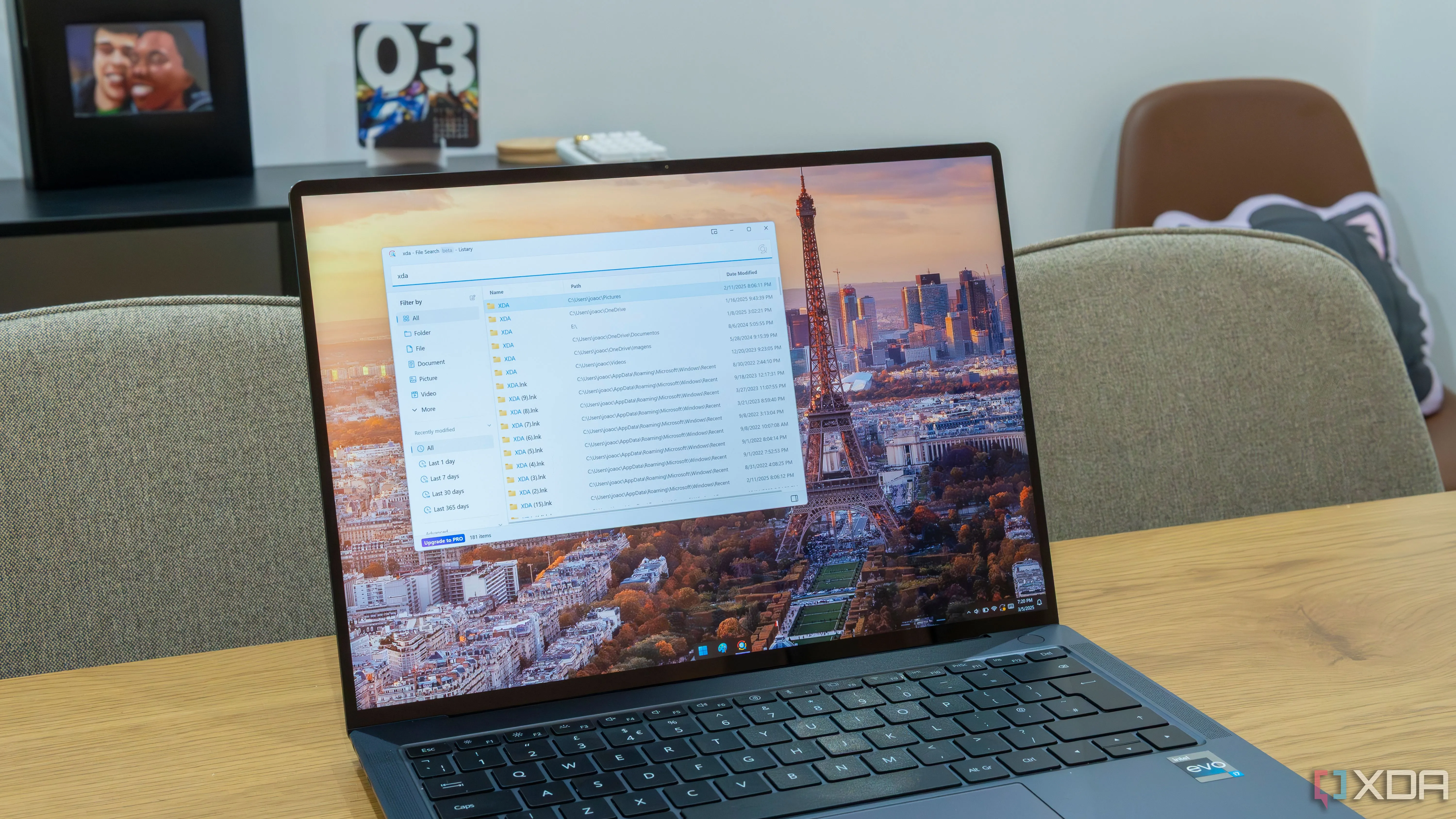 Giao diện Listary trên Windows 11 hiển thị kết quả tìm kiếm file hiệu quả