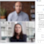 Giao diện tóm tắt cuộc họp được tạo bởi Copilot trong Microsoft Teams.