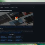 Giao diện trang GitHub của PowerToys, minh họa dự án mã nguồn mở Microsoft