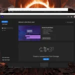 Giao diện ứng dụng Adobe After Effects trên máy tính