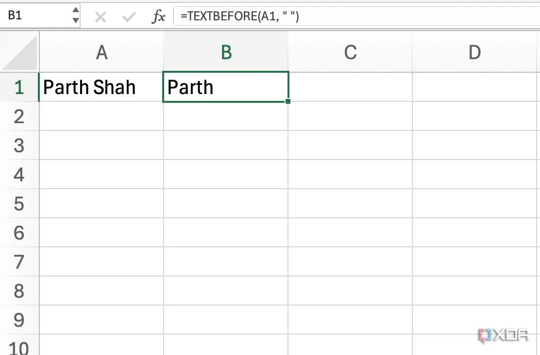 Hàm TEXTAFTER trong Excel giúp trích xuất văn bản sau một ký tự cụ thể