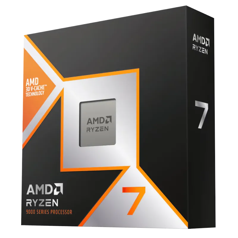 Hình ảnh cận cảnh bộ vi xử lý AMD Ryzen 7 9800X3D, một lựa chọn tối ưu cho gaming