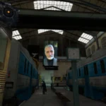 Hình ảnh cảnh mở đầu đáng nhớ trong Half-Life 2, thể hiện đồ họa tiên tiến thời bấy giờ