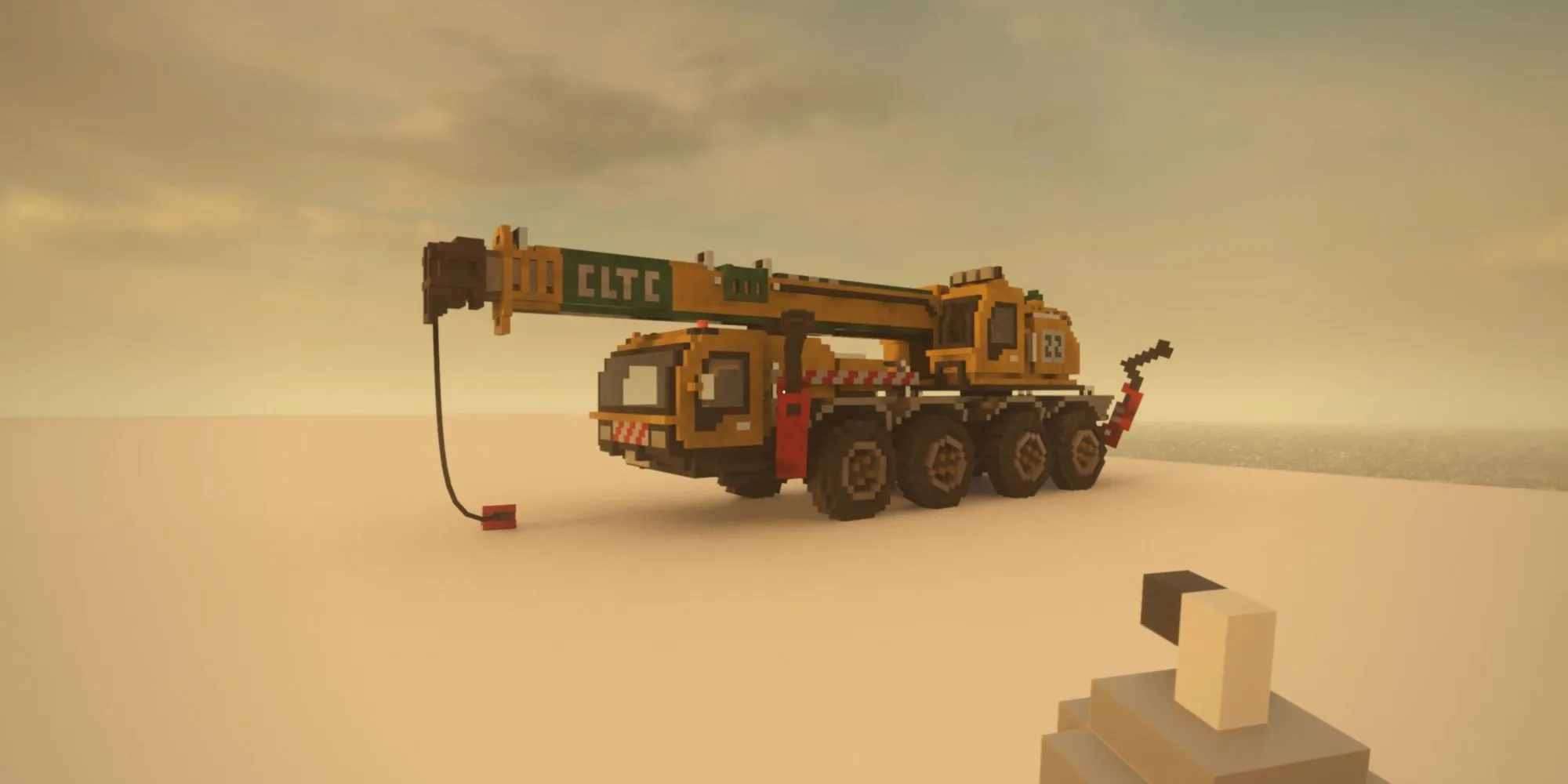 Hình ảnh chiếc xe tải tiện ích trong game Teardown, minh họa cho dòng game indie sáng tạo