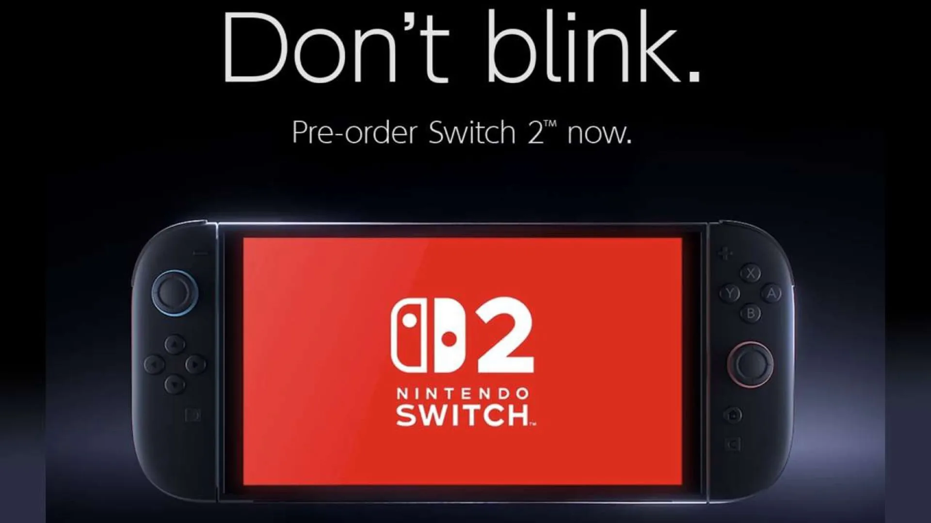 Hình ảnh quảng cáo GameStop khuyến khích khách hàng đặt trước console Nintendo Switch 2