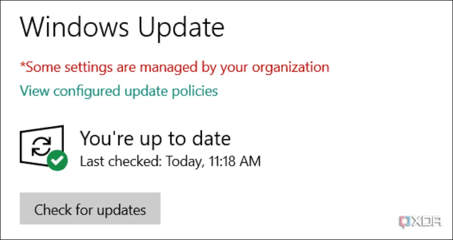 Lỗi "Some settings are managed by your organization" trên Windows