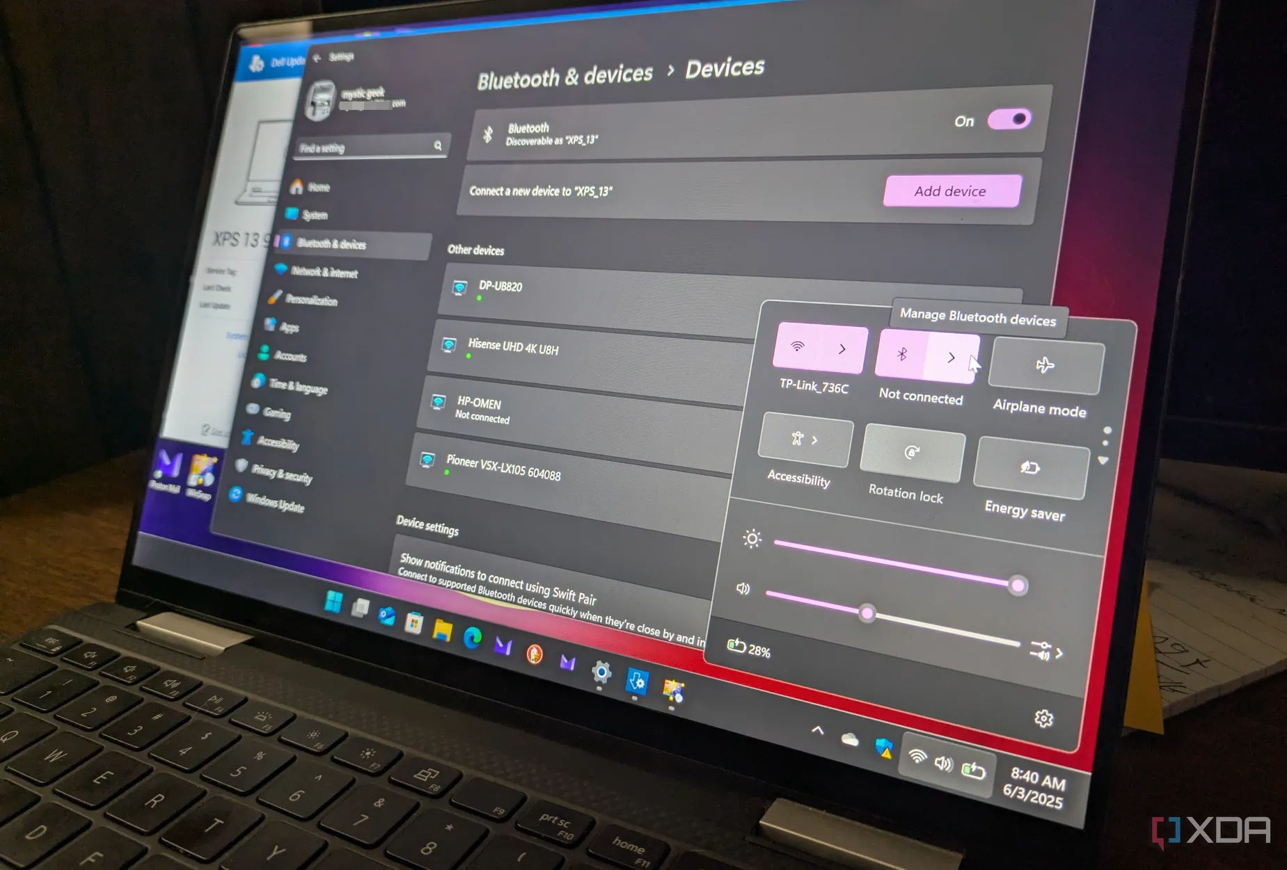 Màn hình cài đặt năng lượng thông minh trên Windows 11