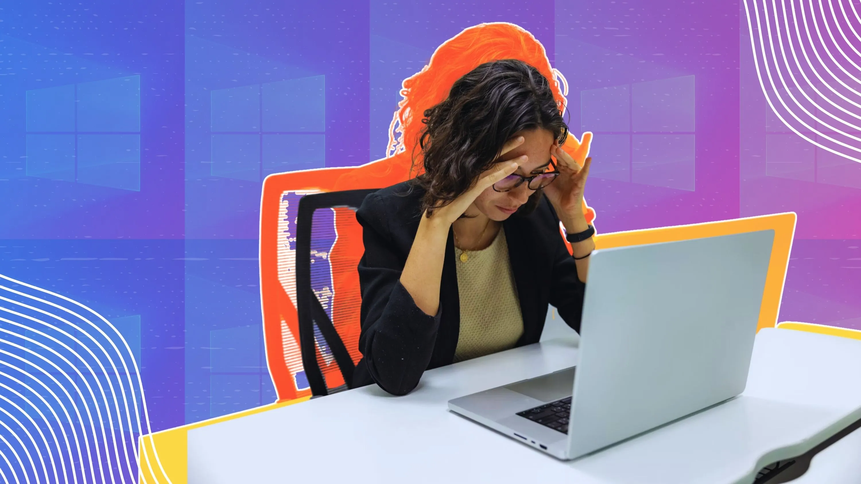 Minh họa chính sách cập nhật của Microsoft và phản ứng của người dùng Windows.