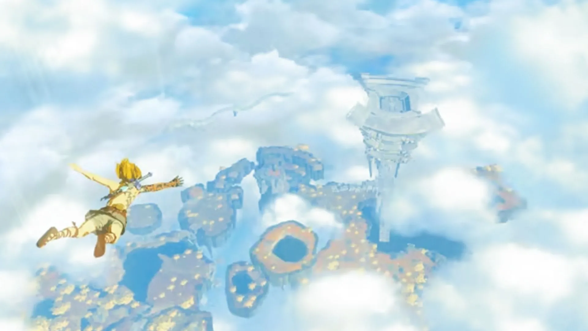 Một ảnh chụp màn hình từ trò chơi The Legend of Zelda: Breath of the Wild, minh họa đồ họa chi tiết và thế giới mở rộng lớn.
