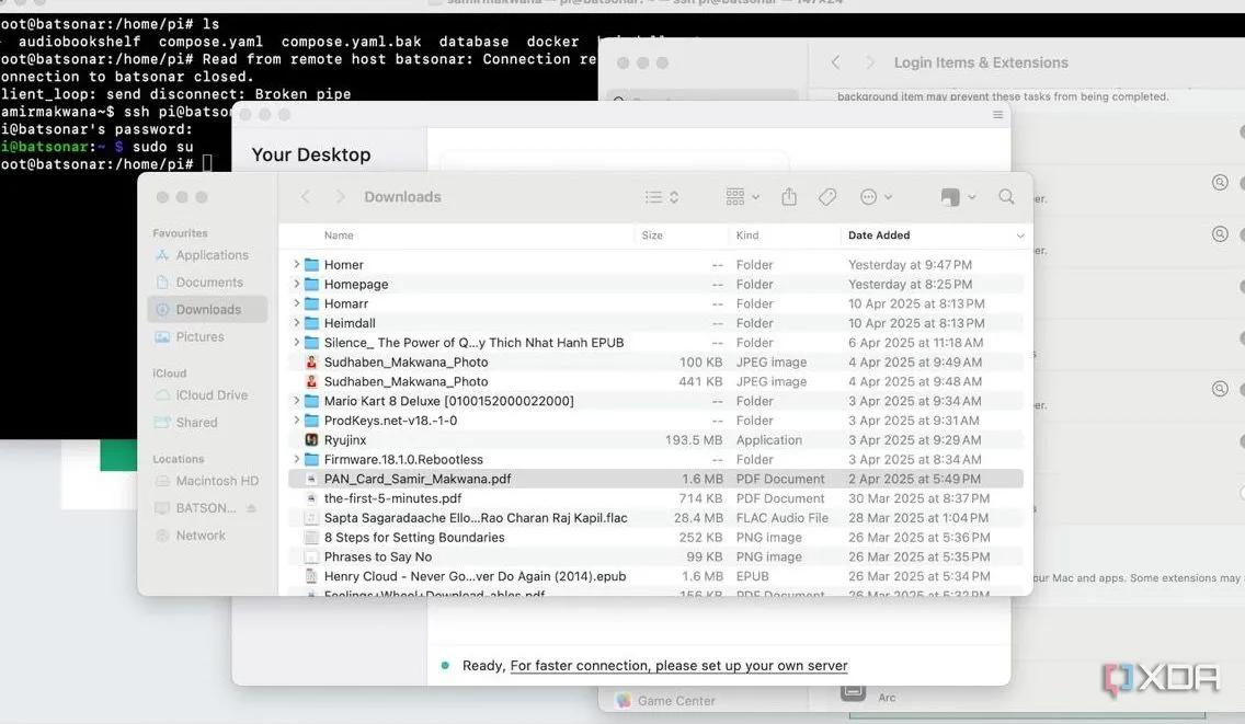 RustDesk đang hoạt động, minh họa tính năng tự lưu trữ máy chủ