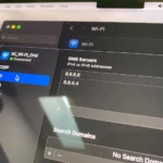 Thiết lập DNS tùy chỉnh trên macOS với địa chỉ Google Public DNS
