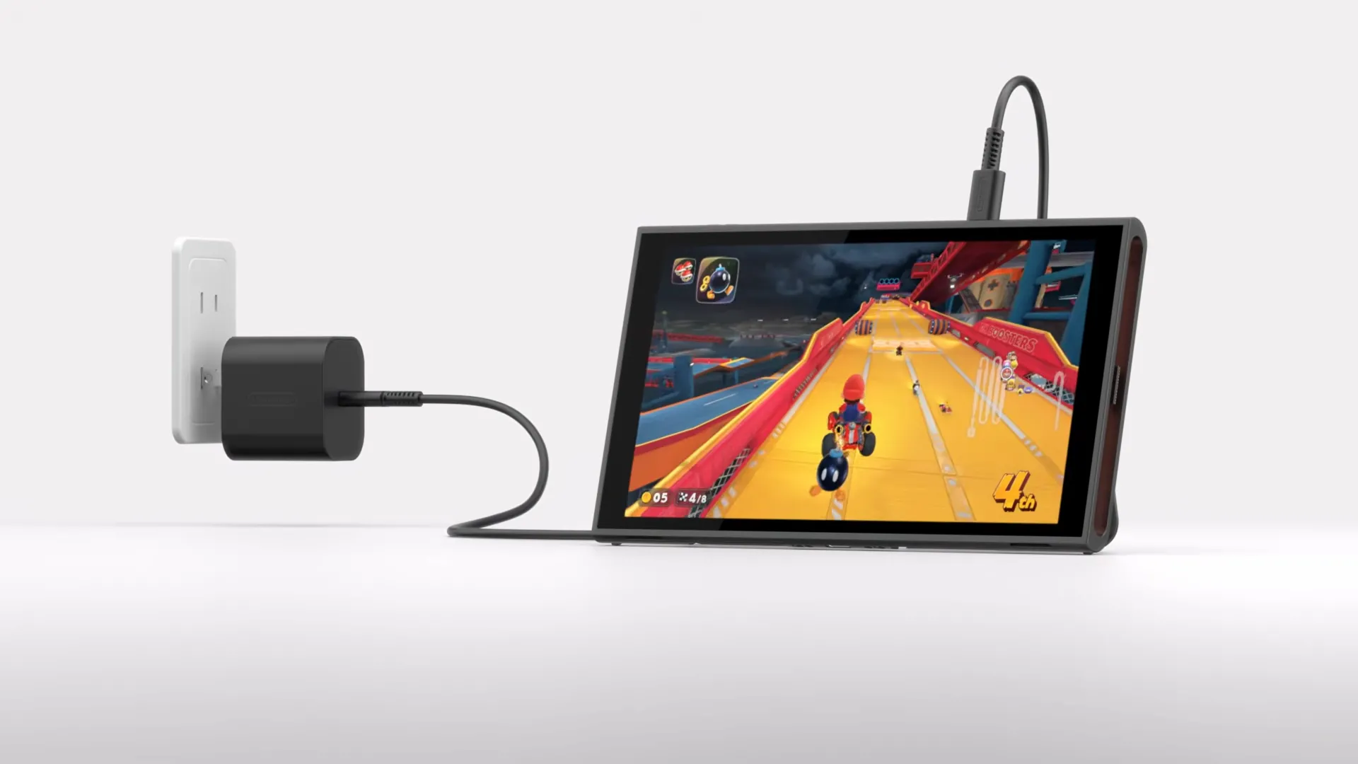 Vị trí cổng USB-C thứ hai trên đỉnh của Nintendo Switch 2, mang lại sự tiện lợi khi sạc và kết nối