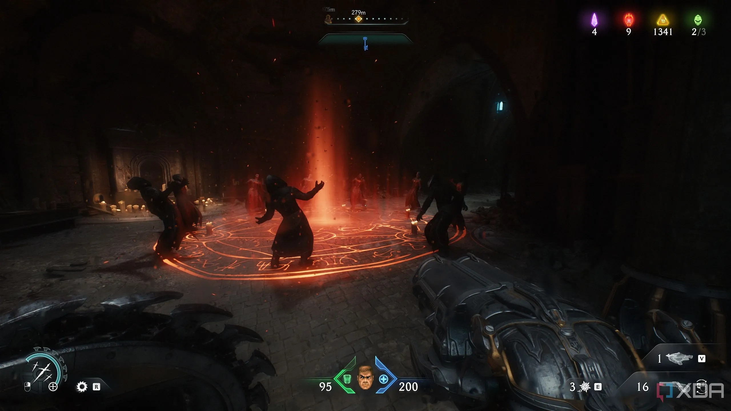 Vòng tròn tín đồ quỷ trong Chương 20 của Doom: The Dark Ages