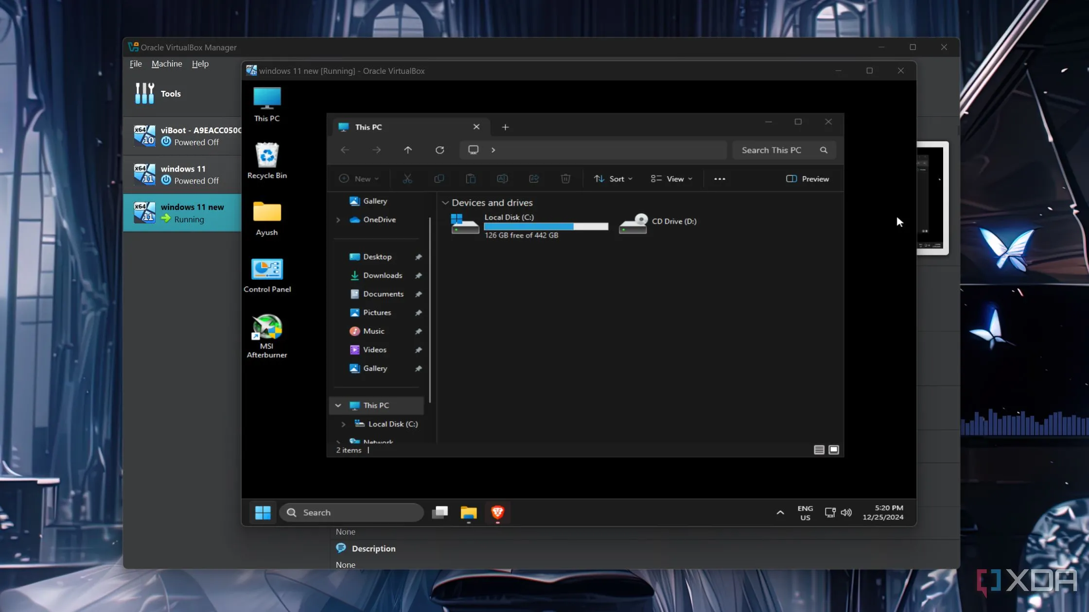 Windows 11 được ảo hóa và chạy thành công bên trong VirtualBox