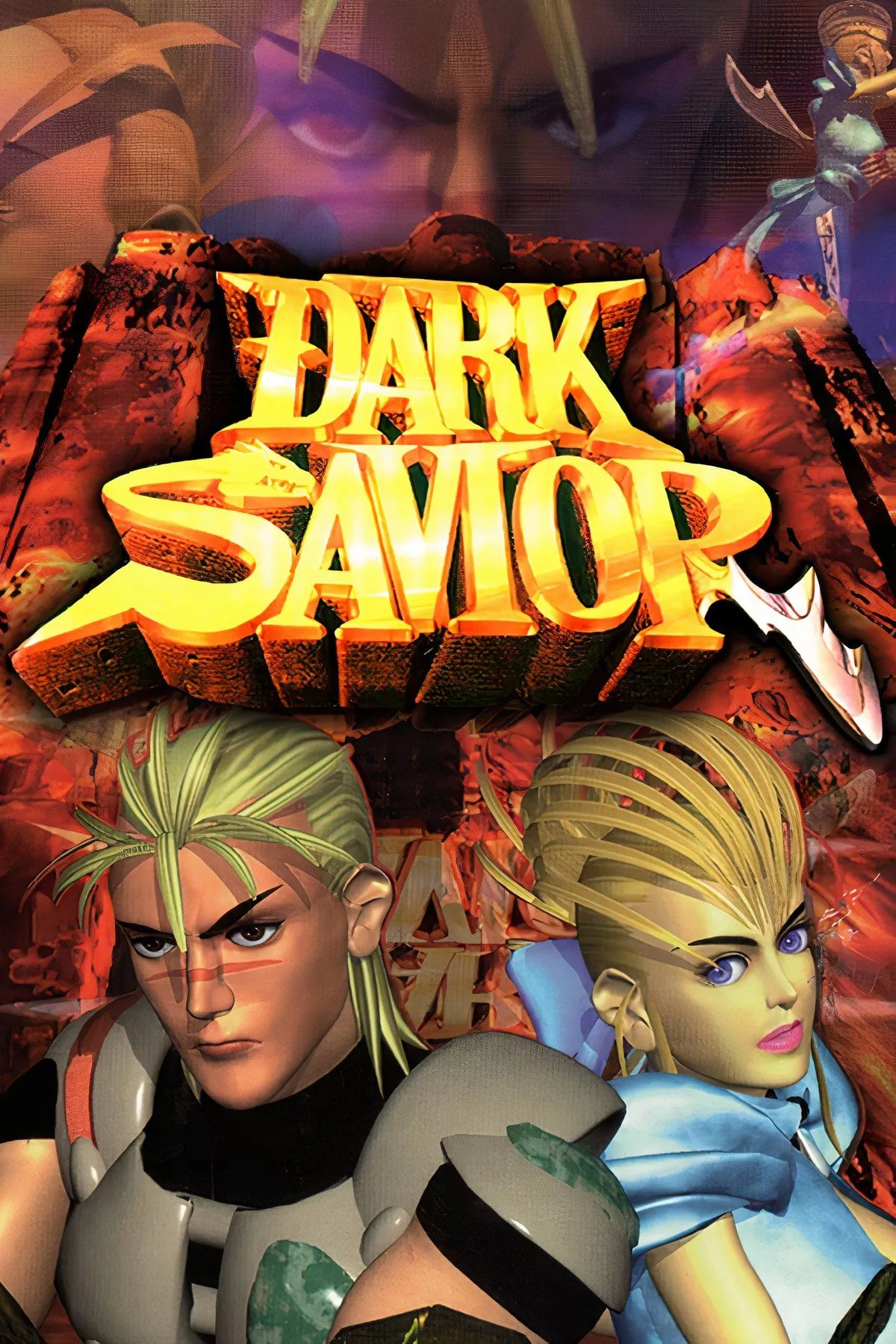 Ảnh chụp màn hình Dark Savior, game platformer hành động với cốt truyện phân nhánh trên Sega Saturn
