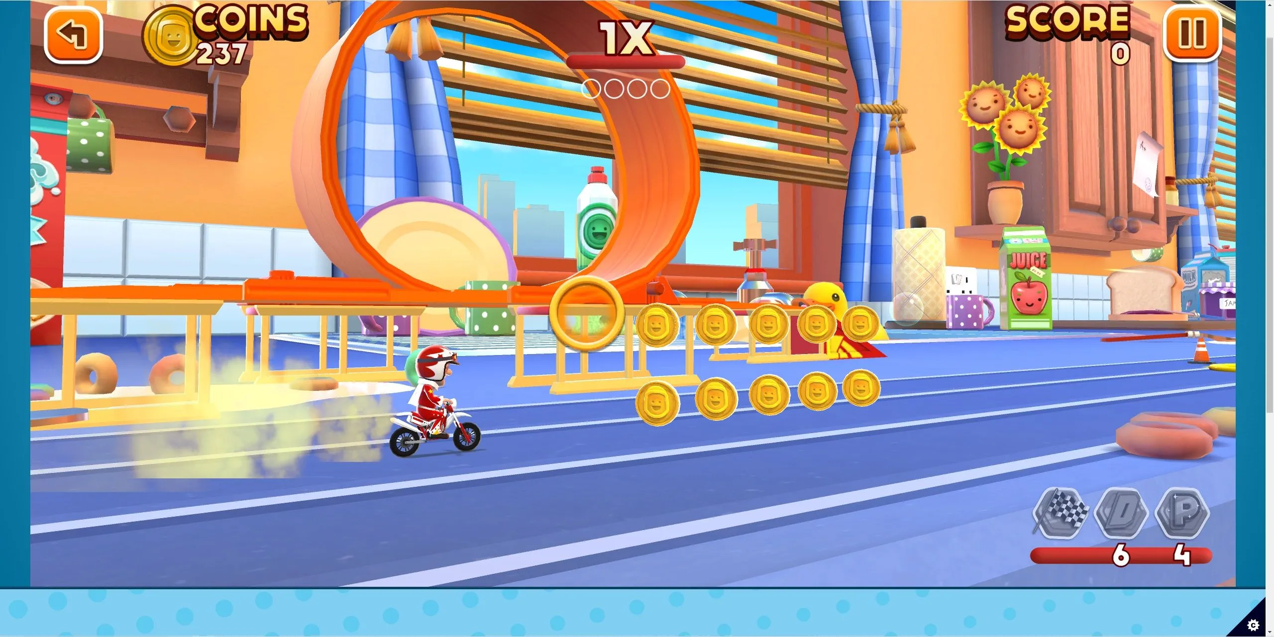Ảnh chụp màn hình game Joe Danger Infinity chơi trên trình duyệt web