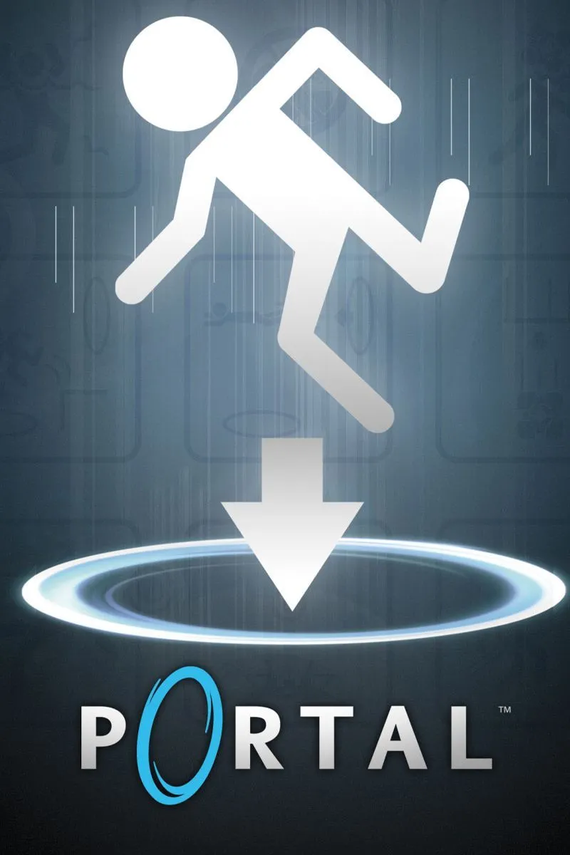 Ảnh chụp màn hình game Portal với công nghệ RTX, hiển thị hiệu ứng ánh sáng và vật lý cổng dịch chuyển nâng cấp.
