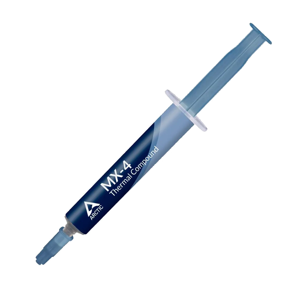 Ảnh chụp tuýp keo tản nhiệt Arctic MX-4, một lựa chọn phổ biến và hiệu quả cho nhiều hệ thống PC.