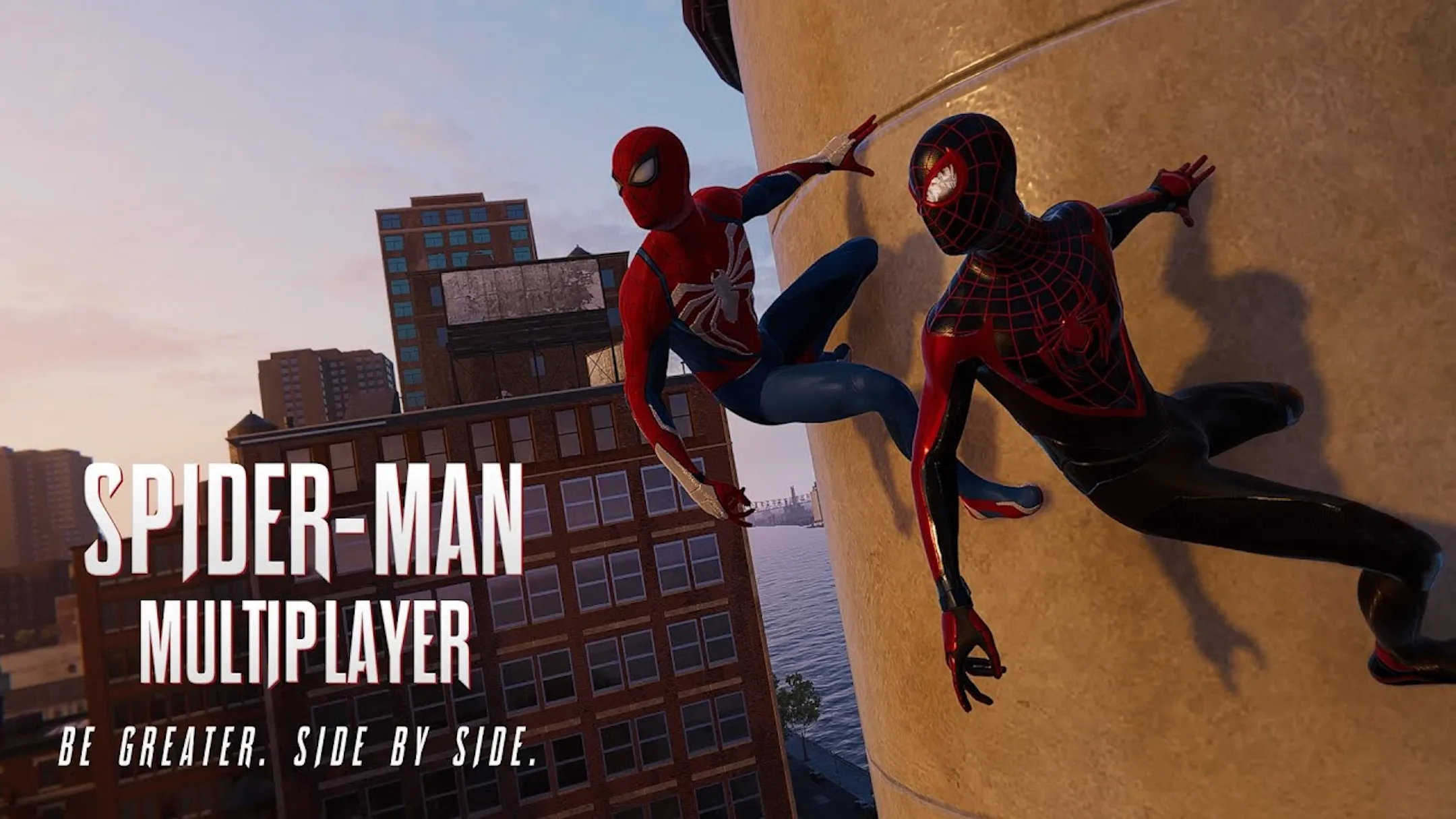 Ảnh đại diện của bản mod chơi multiplayer cho Spider-Man, minh họa khả năng hợp tác trong vũ trụ Người Nhện
