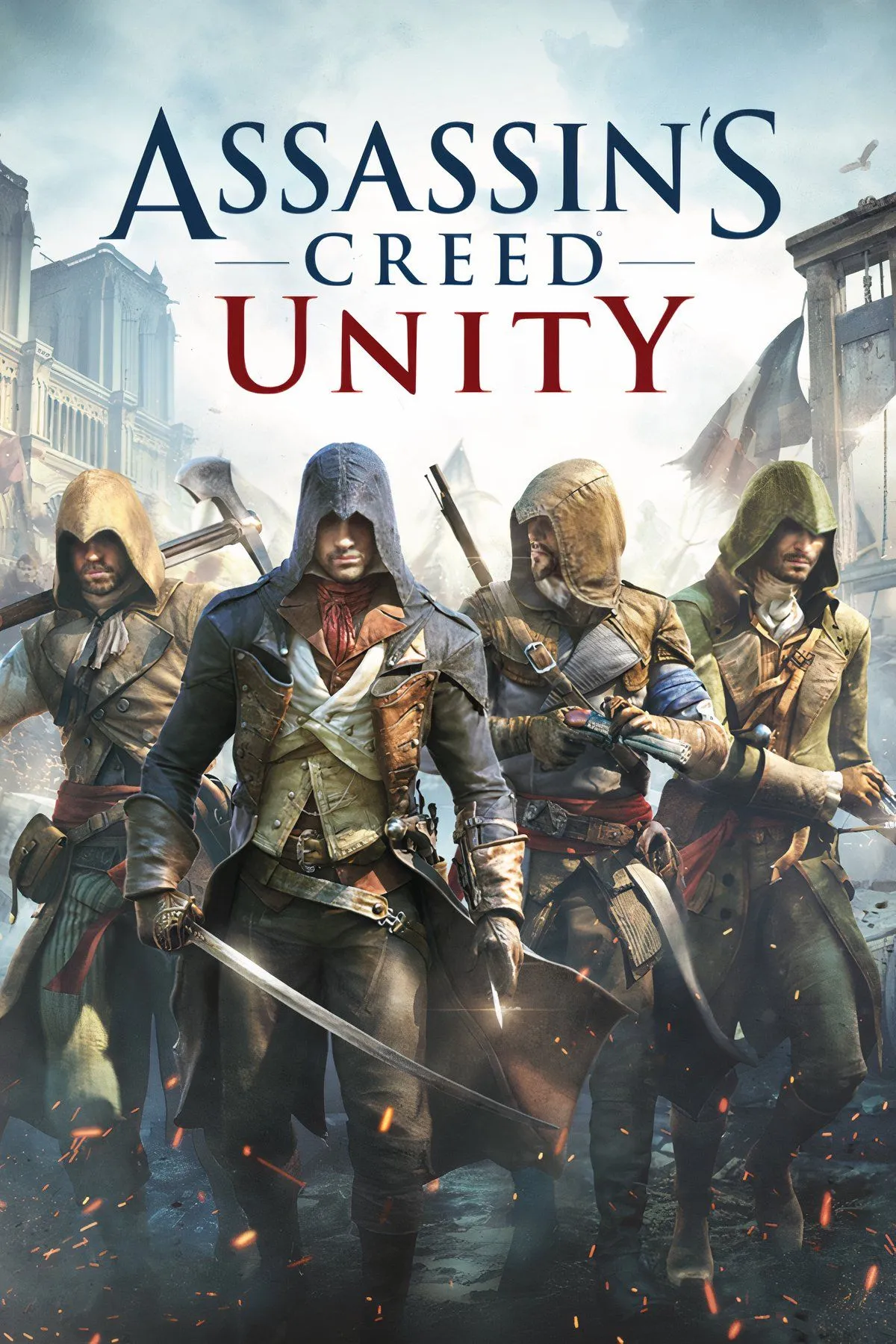 Arno thực hiện parkour trên nóc nhà Paris trong Assassin's Creed Unity
