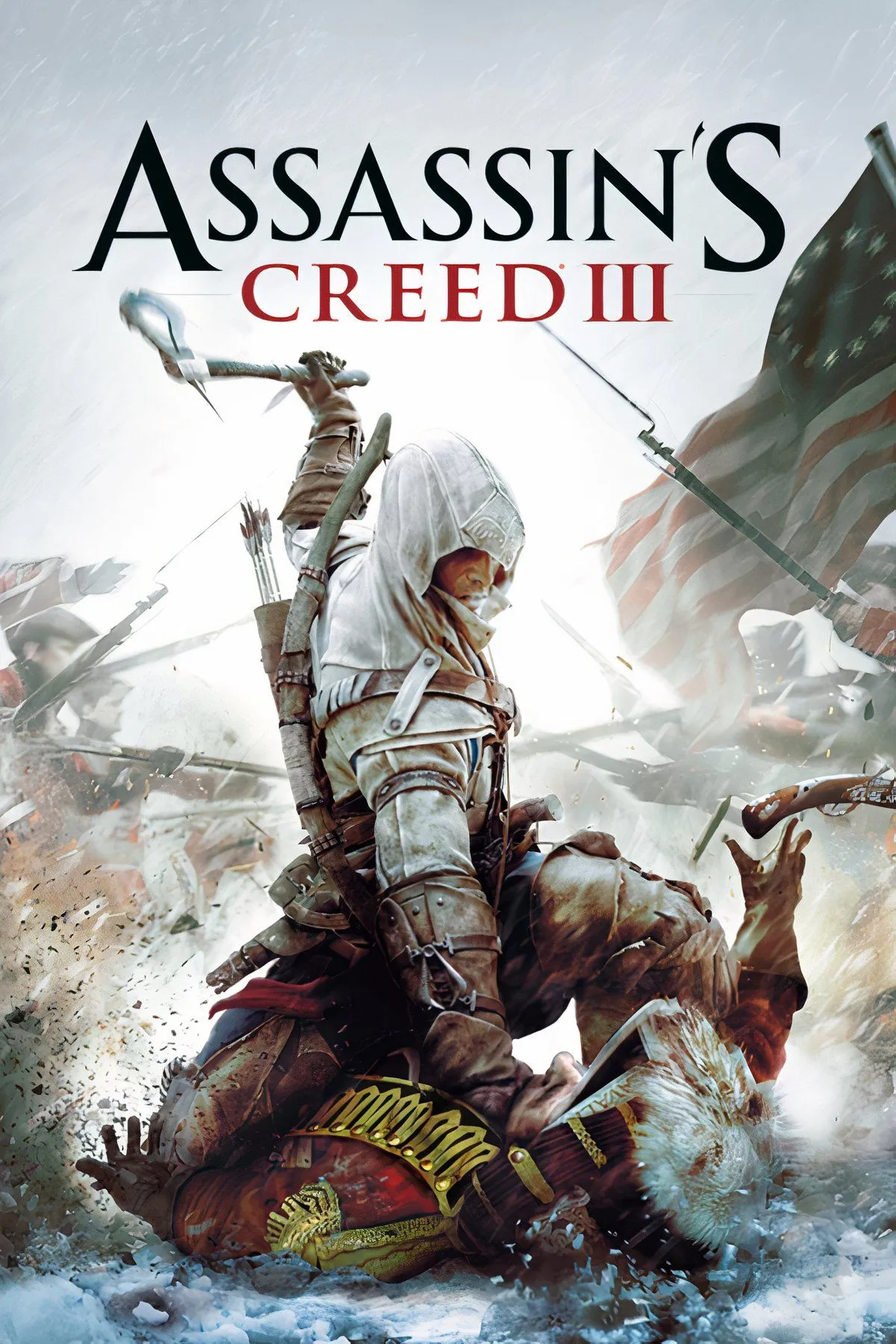 Assassin's Creed 3, nhân vật Desmond Miles đứng trong cảnh quan thiên nhiên hoang sơ của Mỹ