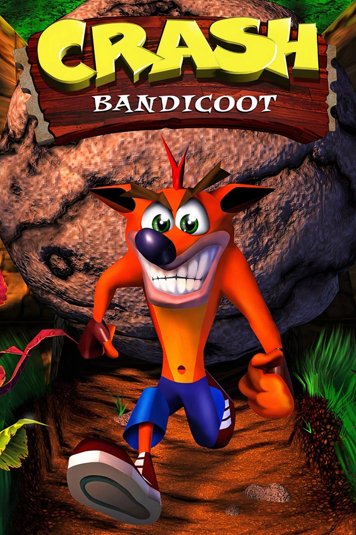 Bìa đĩa game Crash Bandicoot phiên bản Black Label của PS1