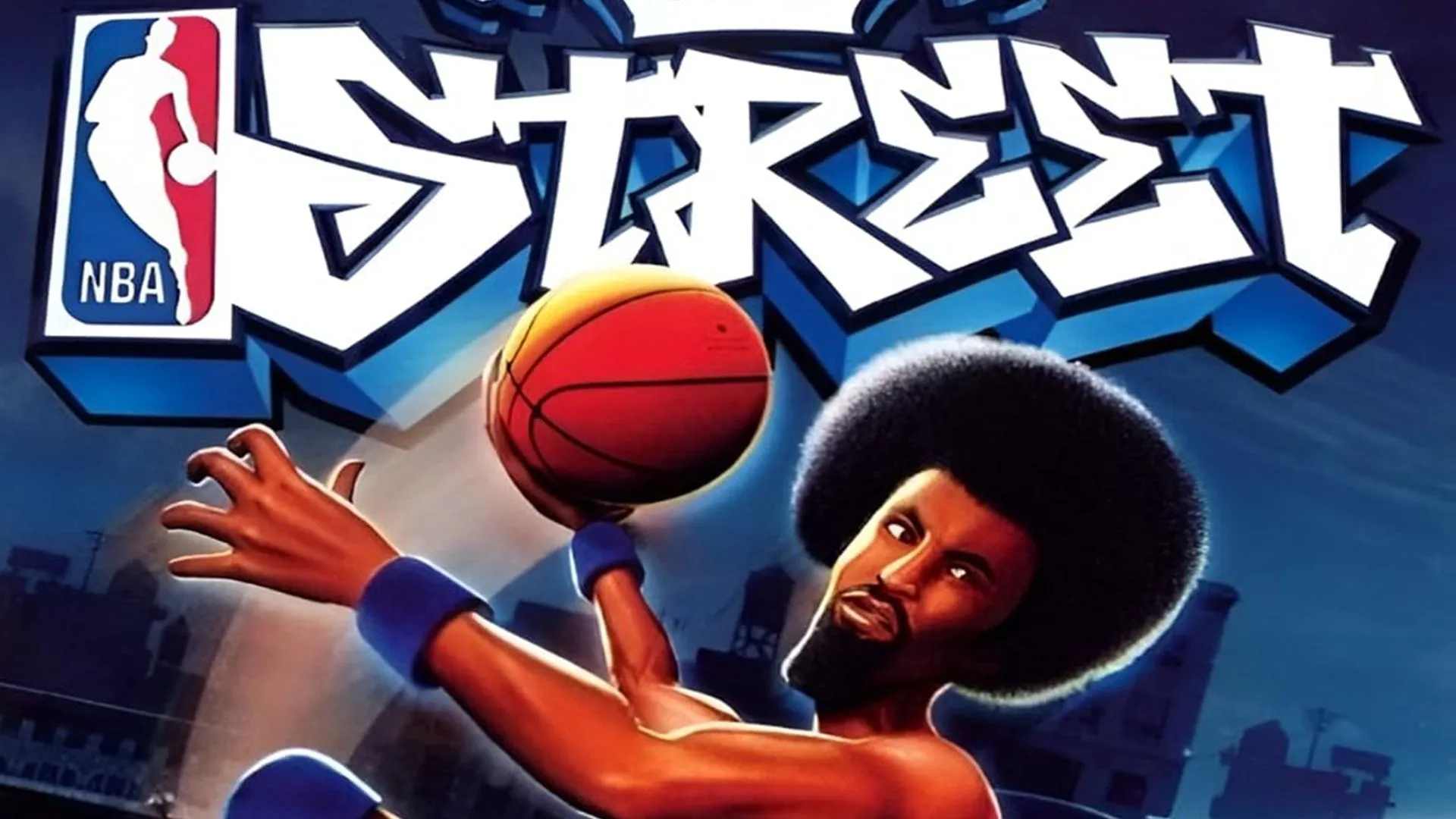 Bìa game NBA Street trên PlayStation 2, một tựa game thể thao đường phố kinh điển