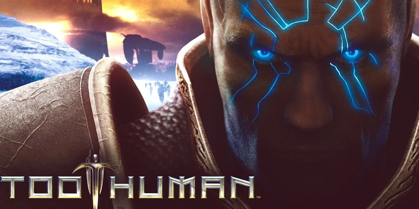 Bìa game Too Human, minh họa cho dự án phát triển game kéo dài và tốn kém